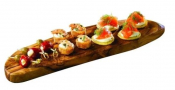 GENWARE OLIVE WOOD PLATTER 17.7X5.1inch
