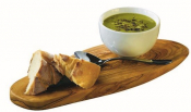 GENWARE OLIVE WOOD RUSTIC PLATTER 13.8X5.1inch