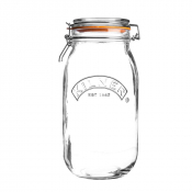 KILNER ROUND CLIP TOP JAR 3LTR KILNER BRANDED x6