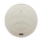 12OZ PAPER LID 90MM BRIM (PE LINED)
