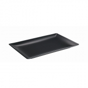 GENWARE LUNA STONEWARE BLACK RECTANGULAR PLATE 9.8X5.9inch