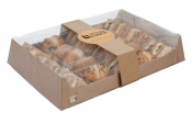 LET'S DO LUNCH PLATTER & SLEEVE KRAFT 2X25   447X308X82MM