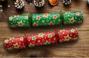 9inch SPLENDID STAR RED/GREEN MIX CRACKER FESTIVE FUN PUZZLES