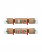 10inch TCT CHARITY JOLLY HOLLY KRAFT CRACKER XMAS QUIZ BOX100