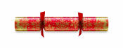 11inch SNOWFLAKE RED FOIL BOARD CRACKER FESTIVE FUN PUZZLES