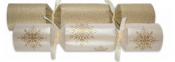 12inch SNOWFLAKE SPARKLE GOLD CRACKERS BOX50