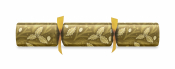 14inch ELEGANT FOLIAGE GOLD FOIL CRACKER BOX25