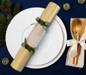 14inch OPULENT DOTS GOLD HAND MADE CRACKER CASE25
