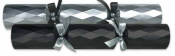 14inch DIAMOND BLACK/SILVER MIXED FOIL CRACKER MIXED BOX25