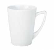 GENWARE PORCELAIN ANGLED HANDL HANDLED MUG 35CL/ 12.25OZ