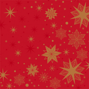 NAPKINS D-LIN 40X40CM STARGAZING RED