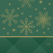 NAPKINS 3-PLY 33X33CM RHOMBUS GREEN