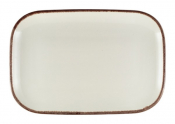 GENWARE TERRA STONEWARE SERENO BROWN RECTANGULAR PLATE 13.6X9.3inch