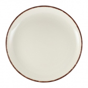 GENWARE TERRA STONEWARE SERENO BROWN COUPE PLATE 10.8inch