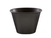 GENWARE METALLIC 71ML/2.5OZ BLACK RAMEKIN