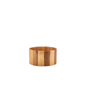 GENWARE ACACIA WOOD STRAIGHT SIDED BOWL 22.5 X 12CM
