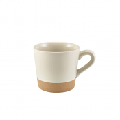 GENWARE KAVA WHITE STONEWARE COFFEE CUP 34CL/12OZ