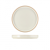 GENWARE KAVA WHITE STONEWARE PRESENTATION PLATE 20CM