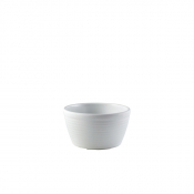 GENWARE MELAMINE MATT WHITE RIPPLE RAMEKIN 113ML/4OZ