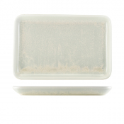 TERRA PORCELAIN PEARL RECTAN GULAR PLATTER 30 X 20CM