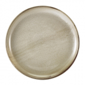GENWARE TERRA PORCELAIN GREY COUPE PLATE 10.8inch