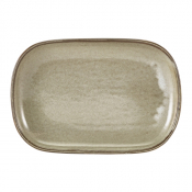 GENWARE TERRA PORCELAIN GREY RECTANGULAR PLATE 9.4X6.5inch