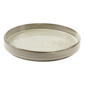 GENWARE TERRA PORCELAIN GREY PRESENTATION PLATE 8inch