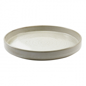 GENWARE TERRA PORCELAIN GREY PRESENTATION PLATE 10.2inch