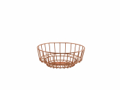 GENWARE COPPER DECO  DISPLAY BASKET 25 X 10CM