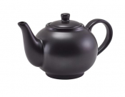GENWARE PORCELAIN MATT BLACK TEAPOT 45CL/15.75OZ