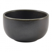 GENWARE TERRA PORCELAIN BLACK ROUND BOWL 17.5OZ