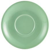GENWARE PORCELAIN GREEN SAUCER 5.3inch