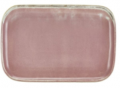 GENWARE TERRA PORCELAIN ROSE RECTANGULAR PLATE 13.6X9.3inch