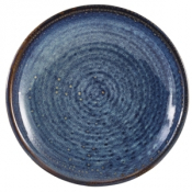 GENWARE TERRA PORCELAIN AQUA BLUE COUPE PLATE 8.3inch