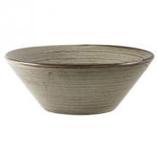 GENWARE TERRA PORCELAIN GREY CONICAL BOWL 19.2OZ