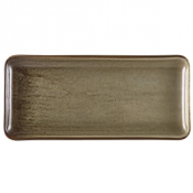 GENWARE TERRA PORCELAIN GREY RECTANGULAR PLATTER 11.8X5.5inch