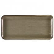 GENWARE TERRA PORECLAIN GREY RECTANGULAR PLATTER 14.2X6.5inch