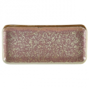 GENWARE TERRA PORCELAIN ROSE RECTANGULAR PLATTER 10.6X4.9inch