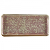 GENWARE TERRA PORCELAIN ROSE RECTANGULAR PLATTER 11.8X5.5inch