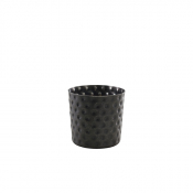 GENWARE HAMMERED BLACK VINTAGE STEEL SERVING CUP 14OZ