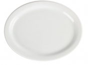OLYMPIA WHITEWARE OVAL PLATTER 250MM X6