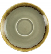 OLYMPIA KILN CAPPUCCINO SAUCER MOSS 140MM  X6
