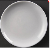OLYMPIA WHITEWARE COUPE PLATE 180MM (PACK OF 12)