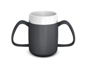 ORNAMIN ANTHRACITE 2 XXL HANDLED MUG INTERNAL CONE