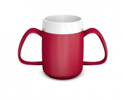 ORNAMIN RED 2 XXL HANDLED MUG INTERAL CONE