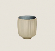 PLAYGROUND NARA GREY MUG W/O HANDLE RELIEF 0.3L 8CM X6