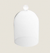PLAYGROUND GLASS CLOCHE 17CM 24.5CM TALL X1