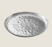 PLAYGROUND S/ STEEL PLATE FLAT ROUND HAMMERED 26CM X6