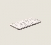 PLAYGROUND STONE TERRAZZO RECT PLATTER DARK 18X9CM X1