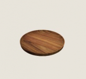 PLAYGROUND ACACIA WOODEN PLATE FLAT ROUND 15CM X6
